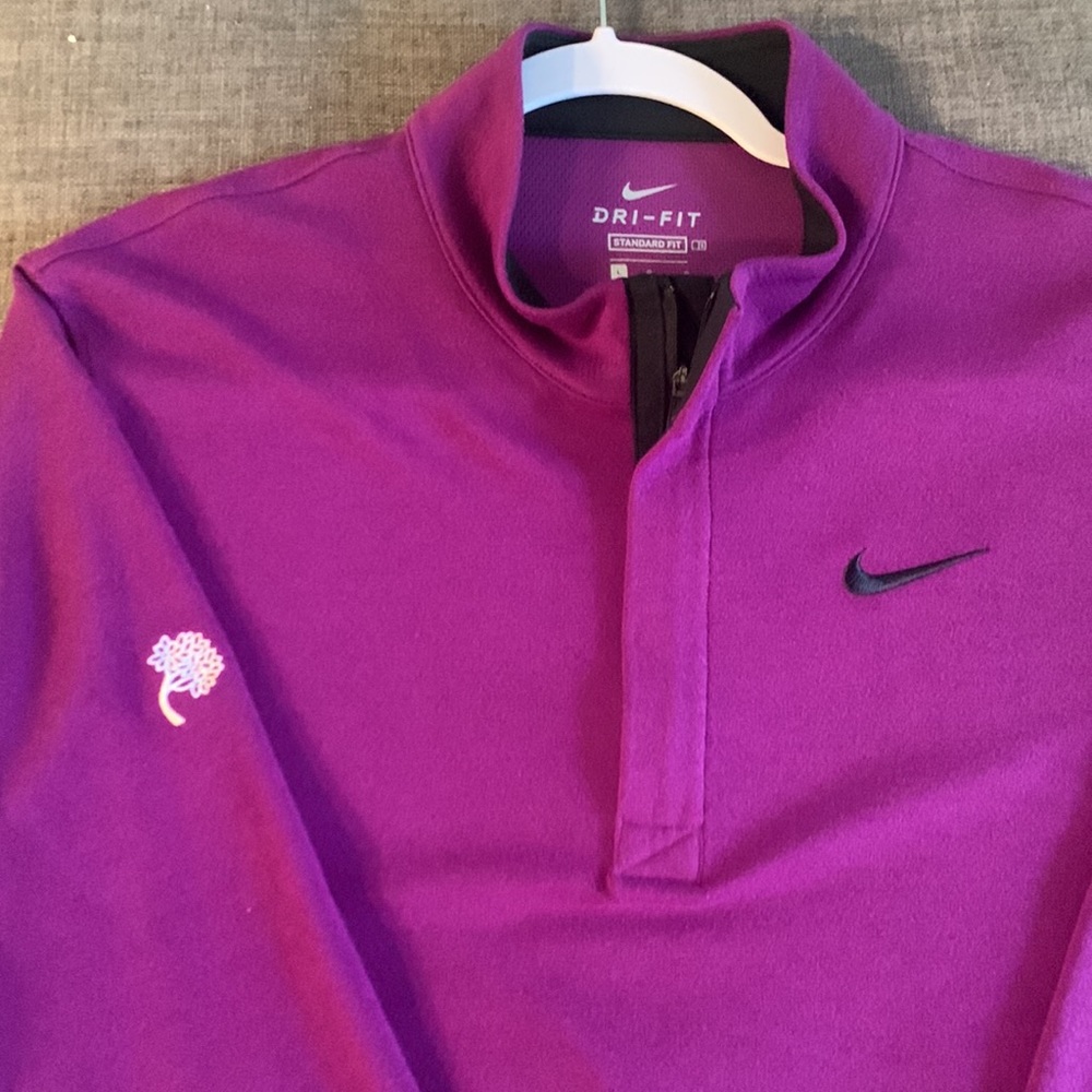 Nike Mens Dri-Fit 1/4 zip (Lg) - Picture 3 of 4